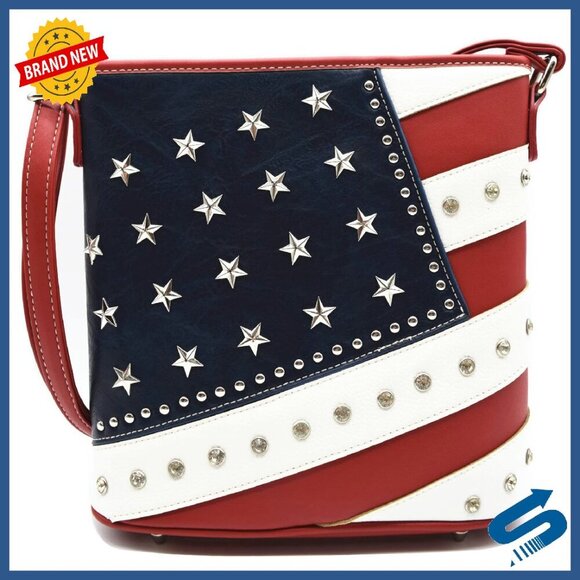 Handbags - Leather Crossbody Bag Adjustable Strap Zip Closure Phone Pocket